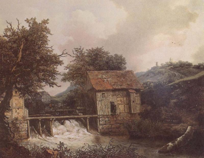 Jacob van Ruisdael Two Watermills Norge oil painting art